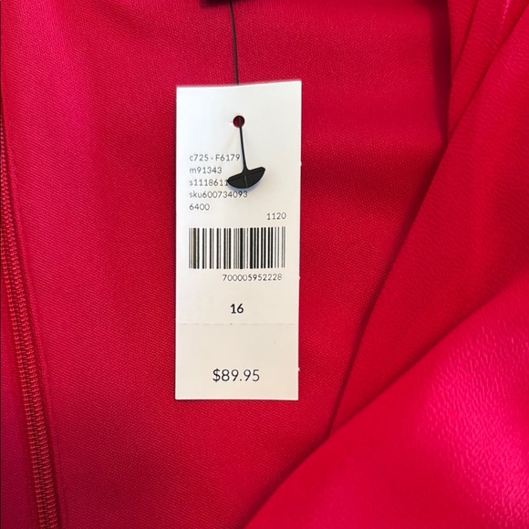 New with Tag! Lane Bryant Red Midi Dress - Picture 2 of 4